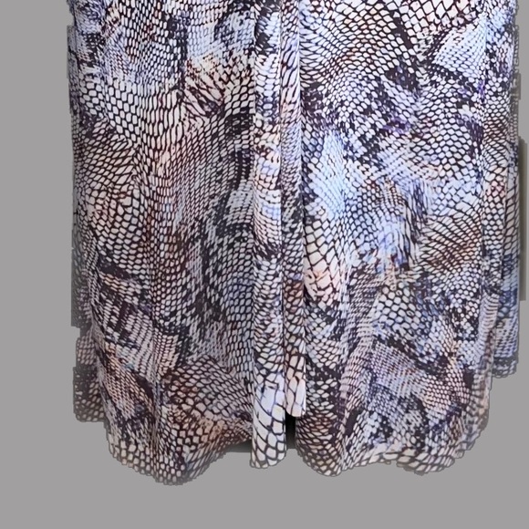 NWT- Iced Blue & purple Snakeskin Swim Skirt / Cover - Picture 6 of 7